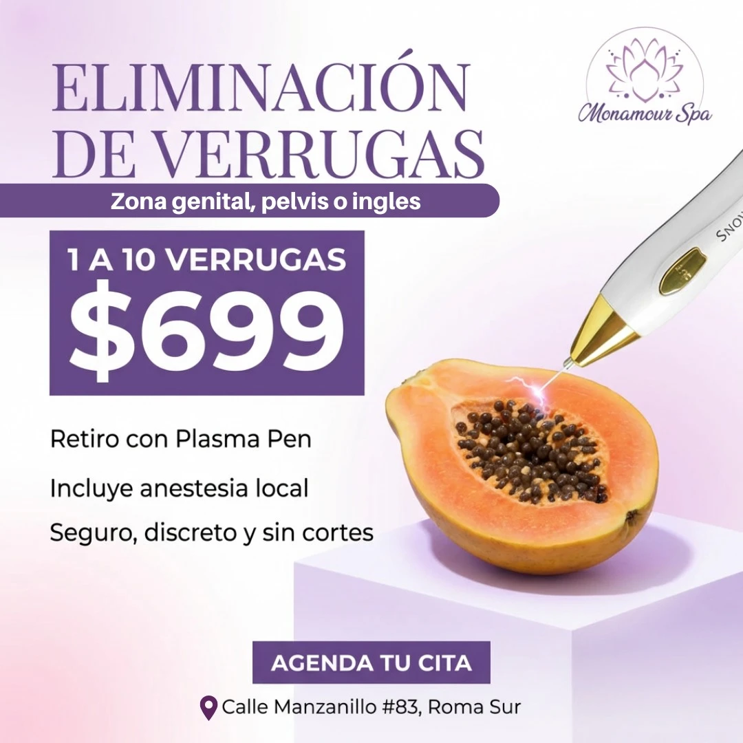 Eliminación de verrugas Zona genital 